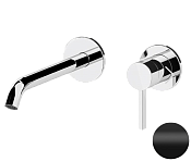 Remer Metrica Смеситель для раковины, излив 15,8 см, с внутренней частью, цвет: nero opaco MC15PNO