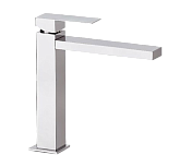 Remer Q-Design Смеситель для раковины, без донного клапана, высота излива 17,5 см, цвет: cromo QD11L