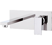 Remer Q-Design Смеситель для раковины, излив 18,5 см, с внутренней частью, цвет: cromo QD15