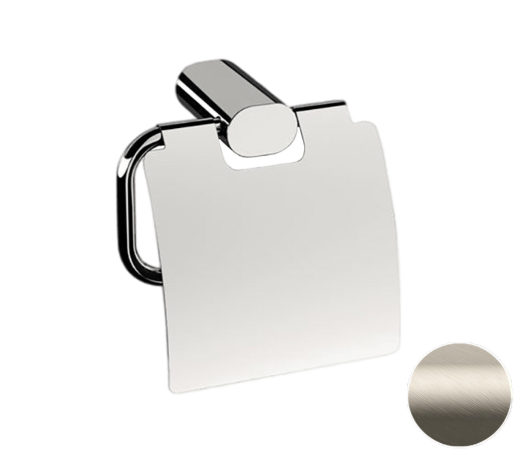 Remer Lounge Держатель туалетной бумаги с крышкой, подвесной, цвет: visual inox LN60XV