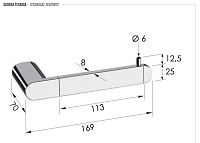 Remer Lounge Держатель туалетной бумаги, подвесной, цвет: visual inox LN61XV