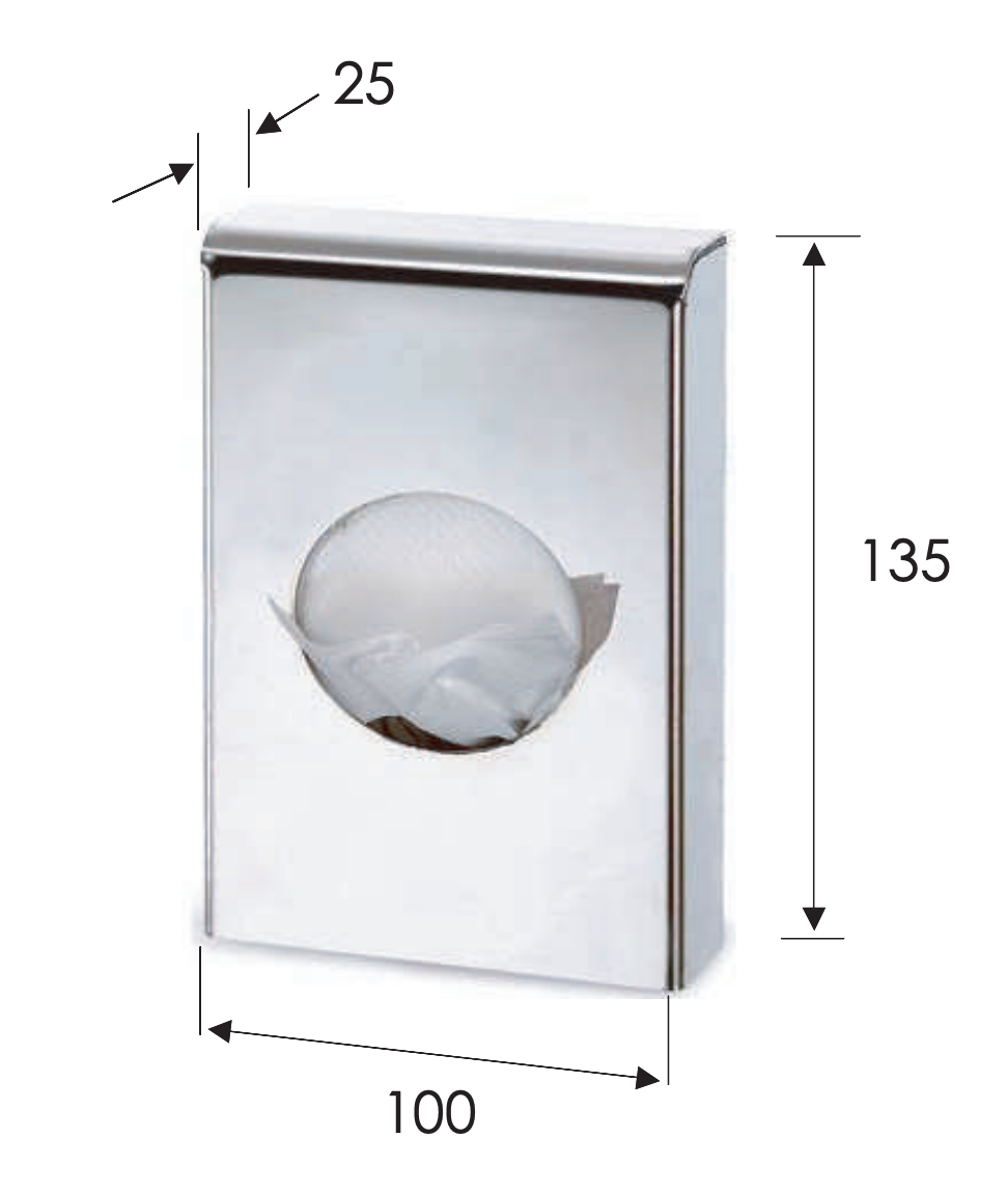 Remer Диспенсер для пакетов, цвет: cromo RB496CR