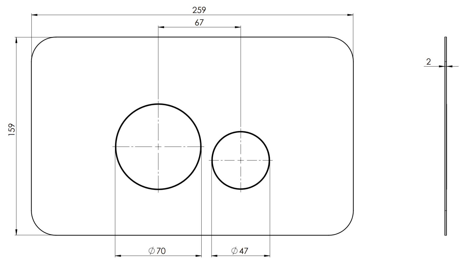 Remer Кнопка смыва для унитаза, нержавеющая сталь, цвет: bianco opaco RB810BO