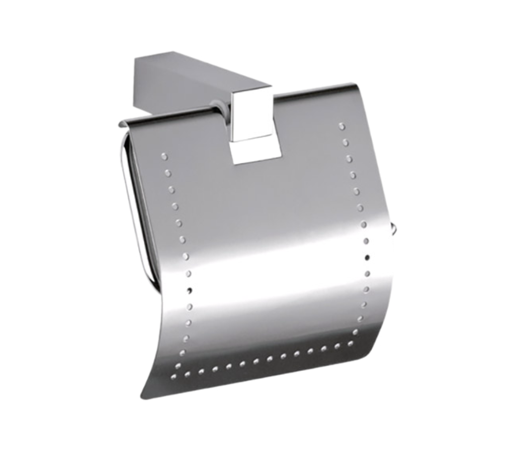 Remer SQ Держатель туалетной бумаги с крышкой, подвесной, цвет: cromo SQ60CR