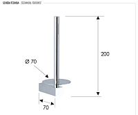 Remer SQ Держатель запасного рулона туалетной бумаги, подвесной, цвет: cromo SQ62CR