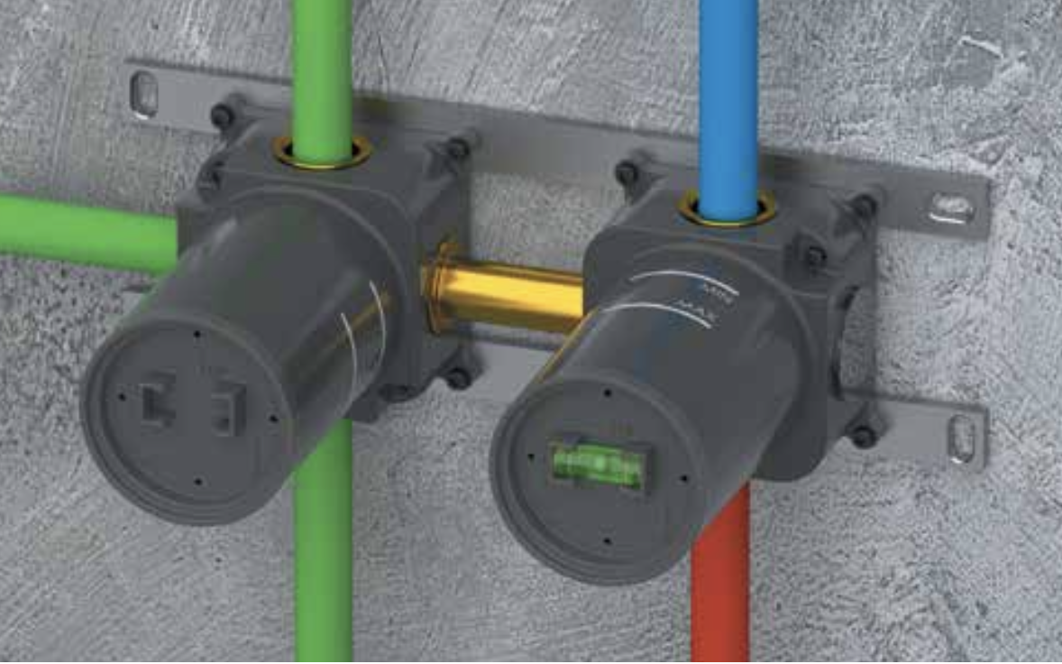 Remer Скрытая часть горизонтальная на 3 потребителя WBOX93Z