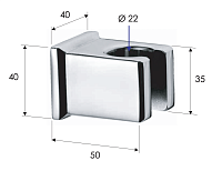Remer Держатель ручного душа, цвет: bianco opaco 339SOSBO