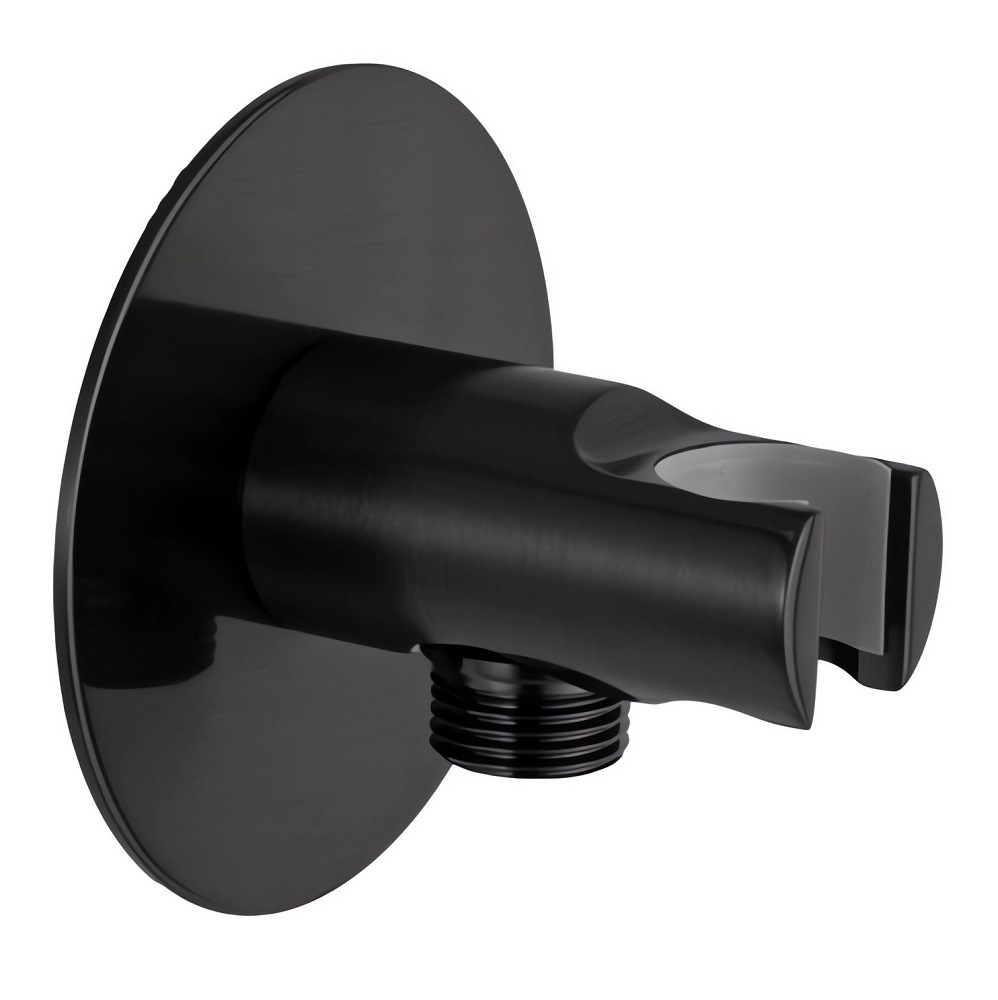 Remer Шланговое подключение с держателем душа, цвет: cromo nero spazzolato 337XCFP