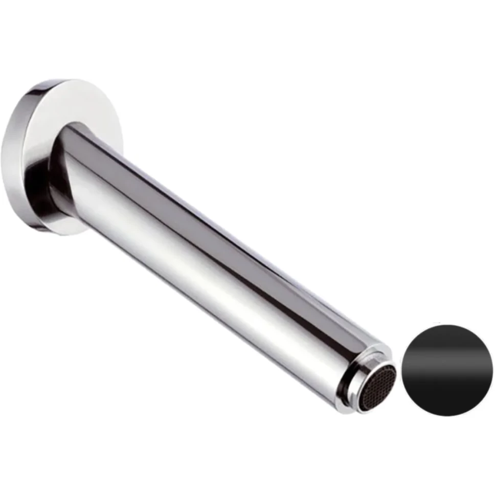 Remer Излив настенный 13 см, цвет: nero opaco 91N2NO