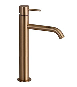 Remer X Style Смеситель для раковины, без донного клапана, высота излива 22 см, цвет: vecchio ottone X11LXLVO