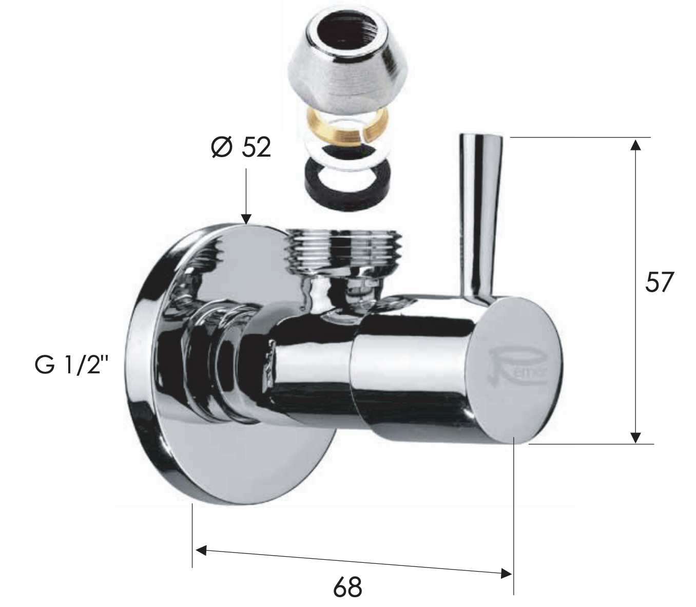 Remer Набор аксессуаров для раковины, цвет: oro spazzolato KIT10COMPBG
