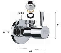 Remer Набор аксессуаров для раковины, цвет: oro spazzolato KIT10COMPBG