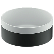 Remer Раковина чаша d37x14,5h см, без прелива, цвет: nero opaco RB902NO