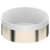 Remer Раковина чаша d37x14,5h см, без прелива, цвет: inox spazzolato SSRB902