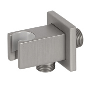 Remer Шланговое подключение с держателем душа, цвет: nichel spazzolato opaco 337QNPO