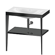 Duravit XViu Консоль для раковины 80x48x85h см, цвет: black matt/flannel grey high gloss lacquer XV4715NB289