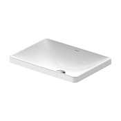 Duravit D-Neo Раковина встраиваемая сверху 60x44 см, без перелива, WonderGliss, цвет: белый 03586000791