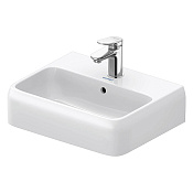 Duravit Qatego Раковина подвесная 45x35 см, с переливом, без донного клапана, цвет: белый 0746450000
