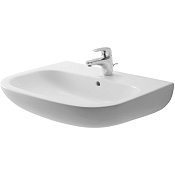 Duravit D-Code Раковина подвесная 65x50 см, с переливом, без донного клапана, цвет: белый 23106500002