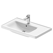 Duravit D-Neo Раковина накладная 80x48x17h см, с переливом, WonderGliss, цвет: белый 23698000001