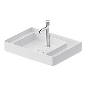 Duravit Bento Starck Box Раковина подвесная 65x48x19h см, без перелива, цвет: белый глянцевый 2379652000