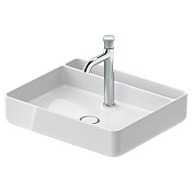 Duravit Bento Starck Box Раковина накладная 55x46x14h см, без перелива, цвет: белый глянцевый 2381552071