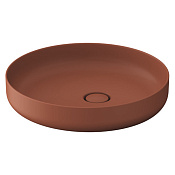 Duravit Vitrium Раковина накладная 46x46x13h см, без перелива, цвет: корица матовый 266146HC