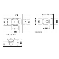Duravit D-Code Унитаз подвесной 35,5x54,5 см, цвет: белый глянцевый 25350900002