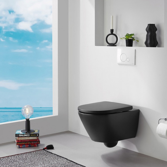 Duravit D-Neo Унитаз подвесной безободковый 37x54 см, цвет: антрацит матовый 2577098900