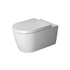 Duravit Me by Starck Унитаз подвесной 37x57 безободковый с крышкой микролифт, цвет: белый глянцевый 45290900A11