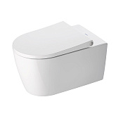 Duravit Bento Starck Box Унитаз подвесной безободковый, с крышкой-сиденьем, 37x57 см, цвет: белый 45930920A1