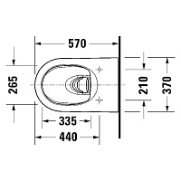 Duravit Bento Starck Box Унитаз подвесной 37x57 безободковый с крышкой микролифт, цвет: белый глянц. 45930920A1