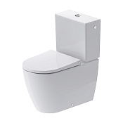 Duravit Bento Starck Box Чаша унитаза напольная с крышкой-сиденье, без бачка 39x65 см, цвет: белый D4600300