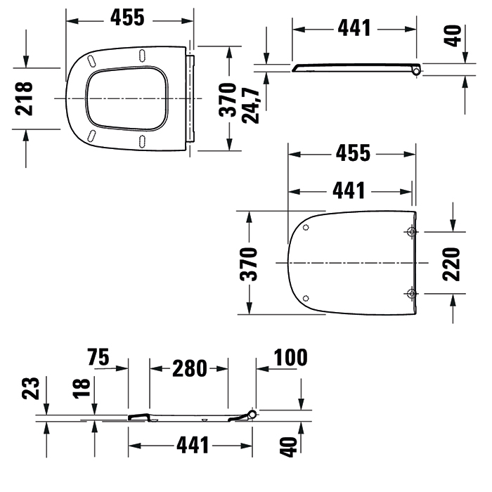 Duravit Aurena Сиденье для унитаза c микролифтом, цвет: белый глянцевый 0027290000