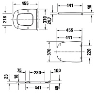 Duravit Aurena Сиденье для унитаза c микролифтом, цвет: белый глянцевый 0027290000