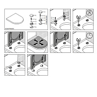 Duravit DuraPlus Сиденье для унитаза без микролифта, цвет: белый глянцевый 0064200000