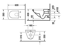 Duravit Caro Крышка-сиденье для унитаза, с микролифтом, крепление нержавеющая сталь, цвет: белый 0065690094