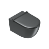 Catalano Sfera Унитаз подвесной безободковый 35x55 см, смыв торнадо, Cataglaze, цвет: черный матовый 0511550022