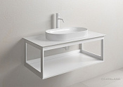Catalano Horizon Раковина подвесная/настольная 35x60x8,5h, без перелива, покр Cataglaze, цвет: белый 160AHZ00