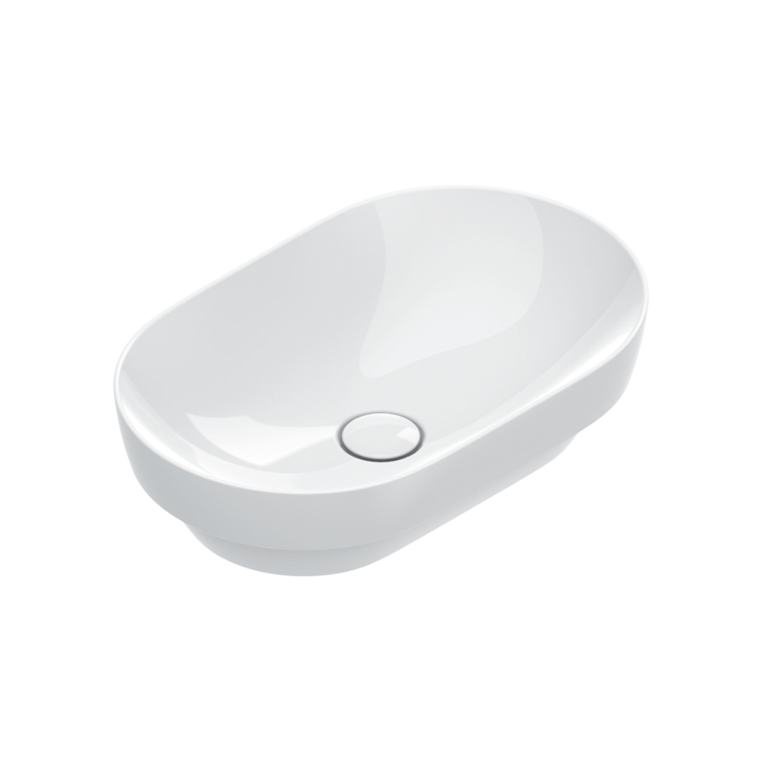 Catalano Sfera Раковина чаша 55x35x14h см, без перелива, покрытие Cataglaze, цвет: белый глянцевый 0524550001