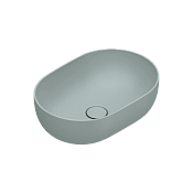 Catalano Sfera Раковина чаша 50x35x16h см, без перелива, покрытие Cataglaze, цвет: acqua матовый 0522500028