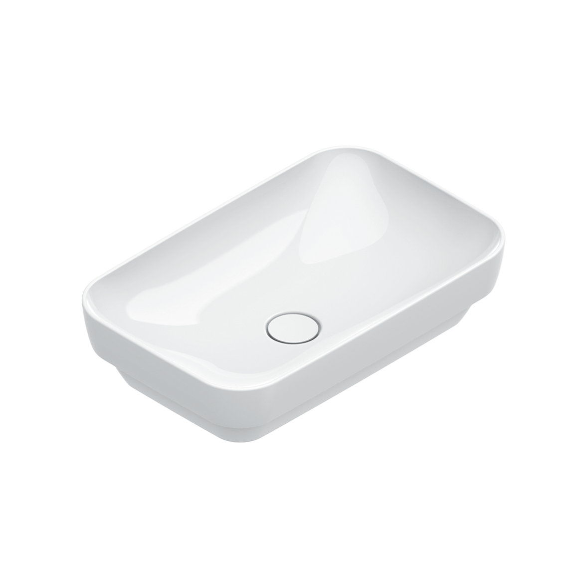 Catalano Green Раковина встраиваемая сверху 60x38 см, без перелива, Cataglaze, цвет: белый глянцевый 0424600001