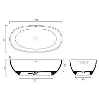 Catalano Vasca Ванна отдельностоящая 176x91 см, цвет: белый матовый 7239020021