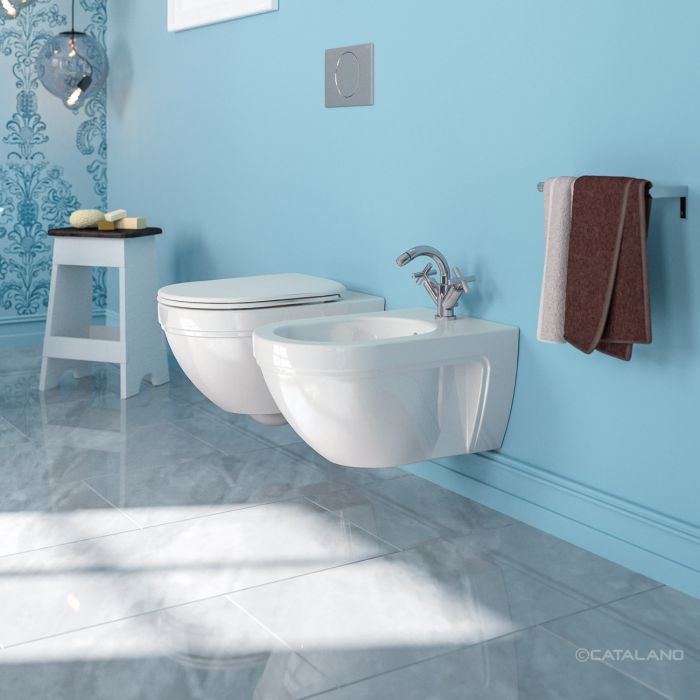 Catalano Royal Унитаз подвесной 36x55 см, покрытие Cataglaze, цвет: белый глянцевый 1VSCRN00