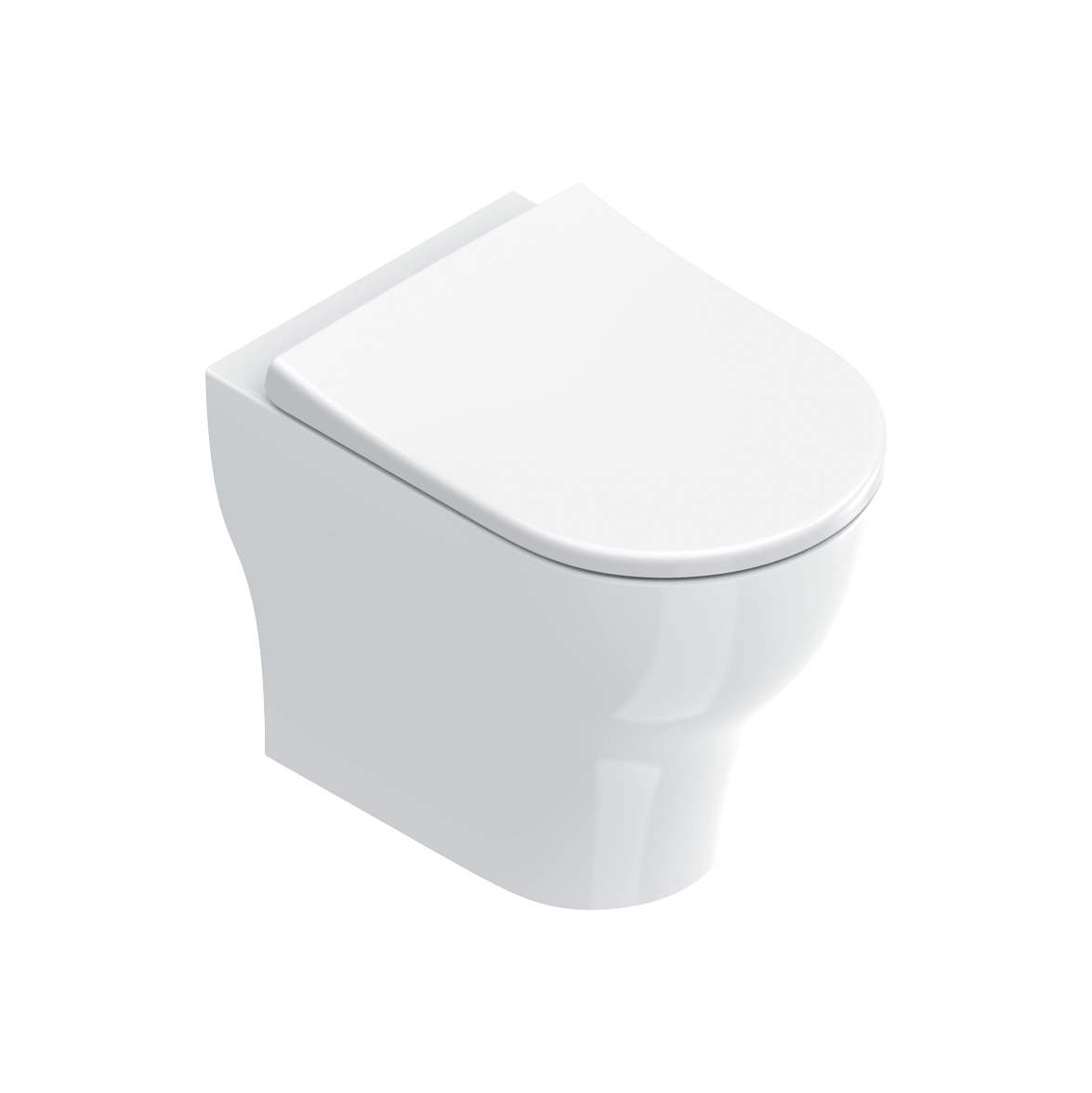 Catalano Sfera Унитаз приставной безободковый 35x52 см смыв торнадо Cataglaze, цвет: белый глянцевый 0512420001