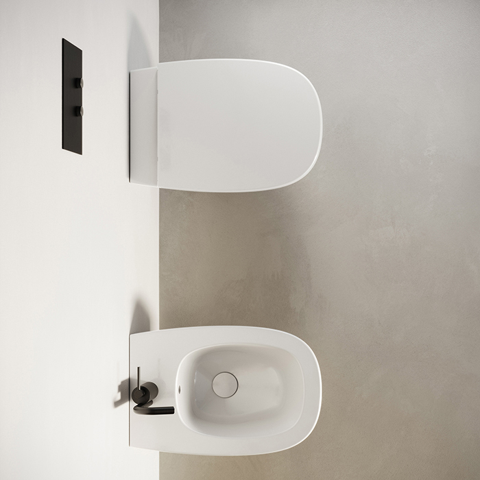 Catalano Alvea Унитаз подвесной безободковый 36x53 см смыв торнадо, Cataglaze, цвет: белый глянцевый 0611530001