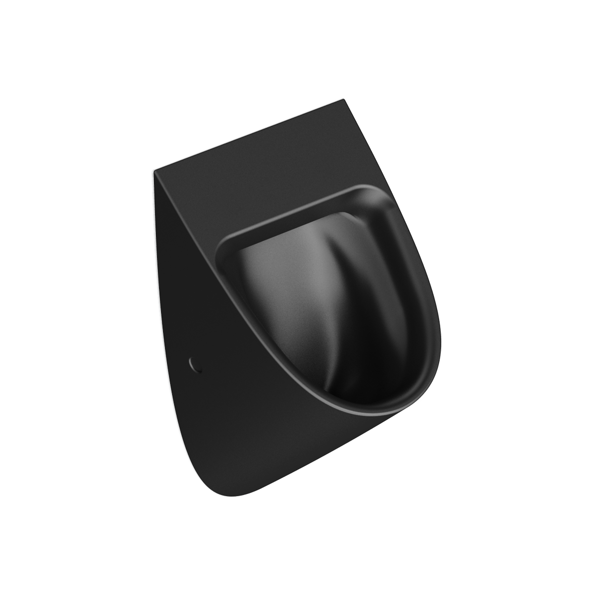 Catalano Comfort Писсуар подвесной со скрытым подводом воды покрытие Cataglaze, цвет: черный матовый 0932540022