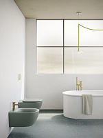 Catalano Sfera Биде подвесное 35x55 см, 1 отв., с переливом, покрытие Cataglaze, цвет: acqua матовый 0518551028