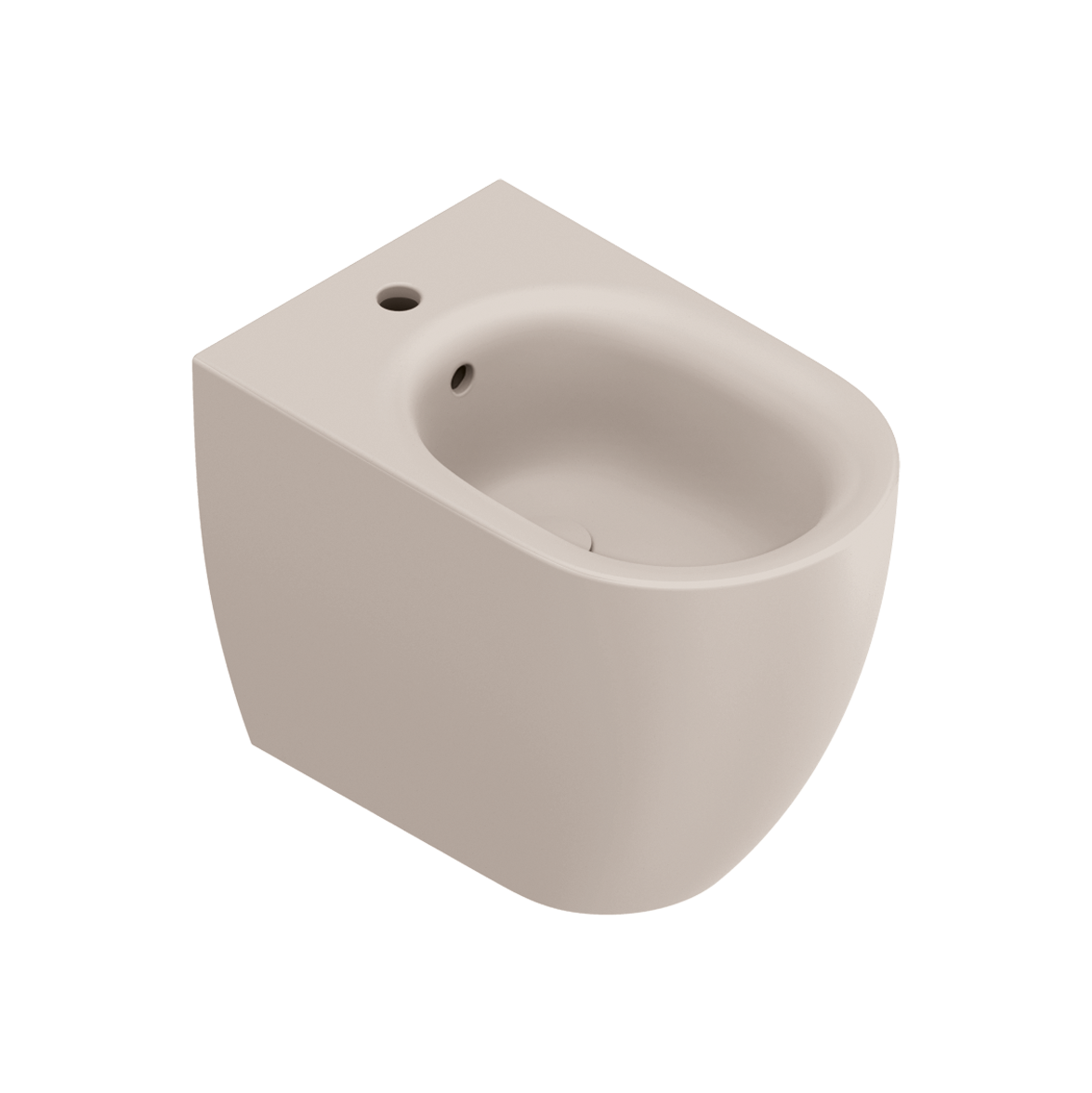 Catalano Sfera Биде приставное 35x55 см, 1 отв., с переливом, покр. Cataglaze, цвет: seta матовый 0519551031