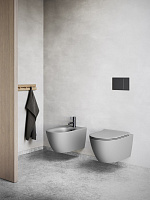 Catalano Sfera Биде подвесное 35x55 см, 1 отв, с переливом, покрытие Cataglaze, цвет: цемент матовый 0518551023